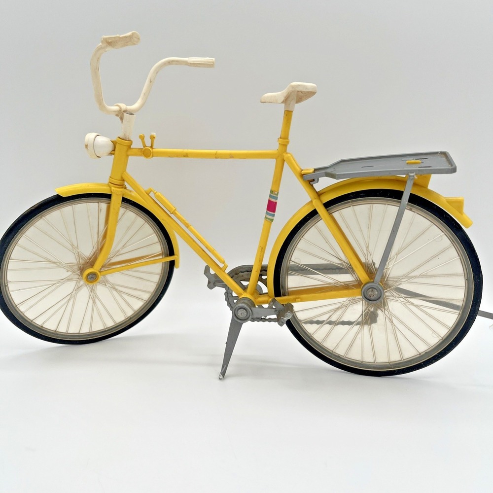 Vintage Mattel Barbie Doll Yellow Bicycle 10 Speed Bike Toy 1970s Missing basket